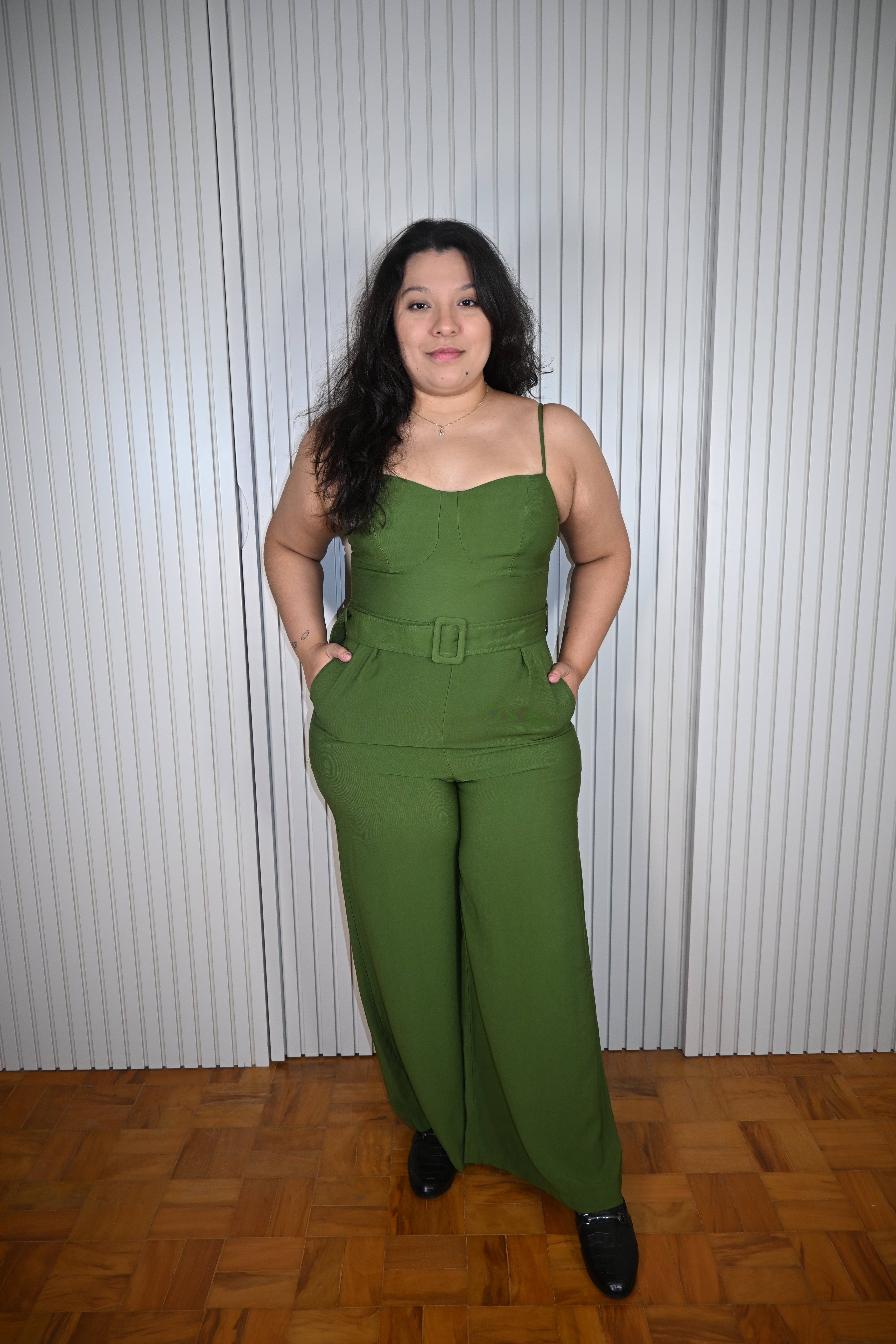 Macacão Verde Musgo com Cinto