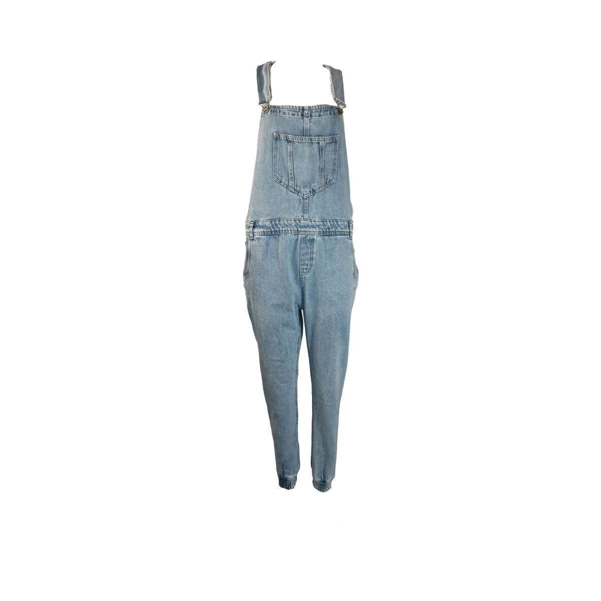 Macacão jardineira de jeans azul