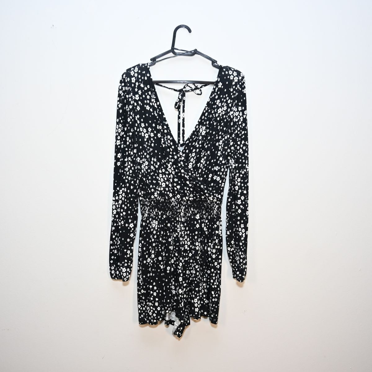 Macaquino floral preto