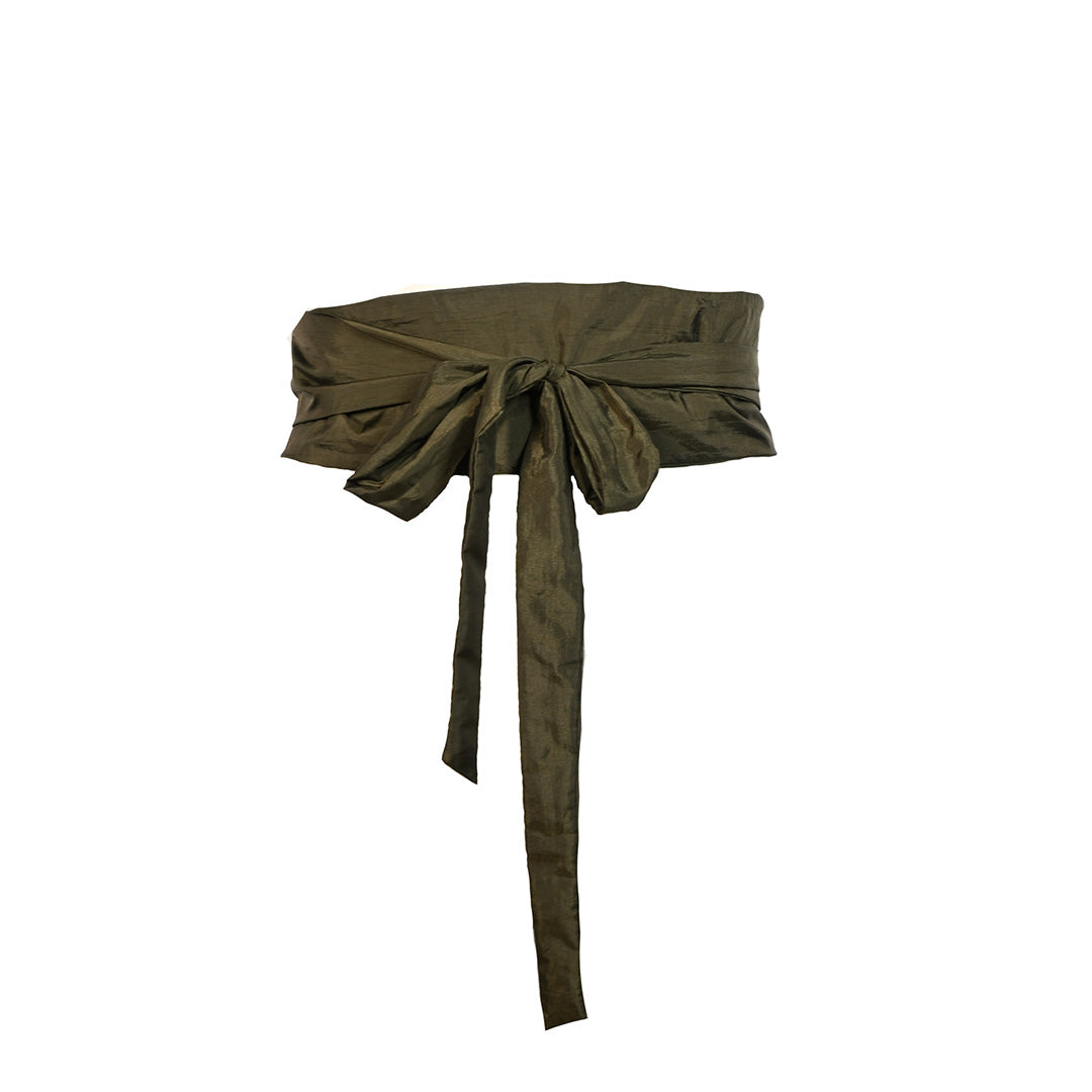 Cinto de faixa verde musgo