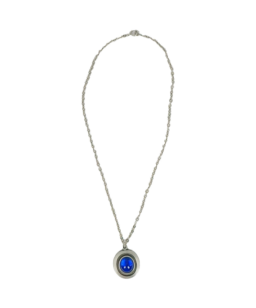 Colar Com Pedra Azul