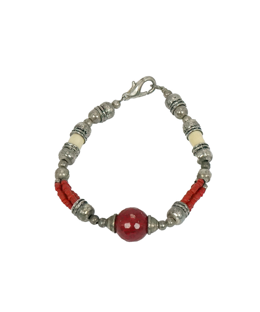 Pulseira com Pedra Vermelha