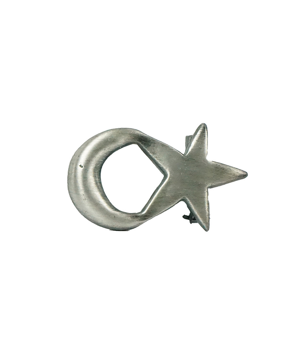 Broche de lua e estrela