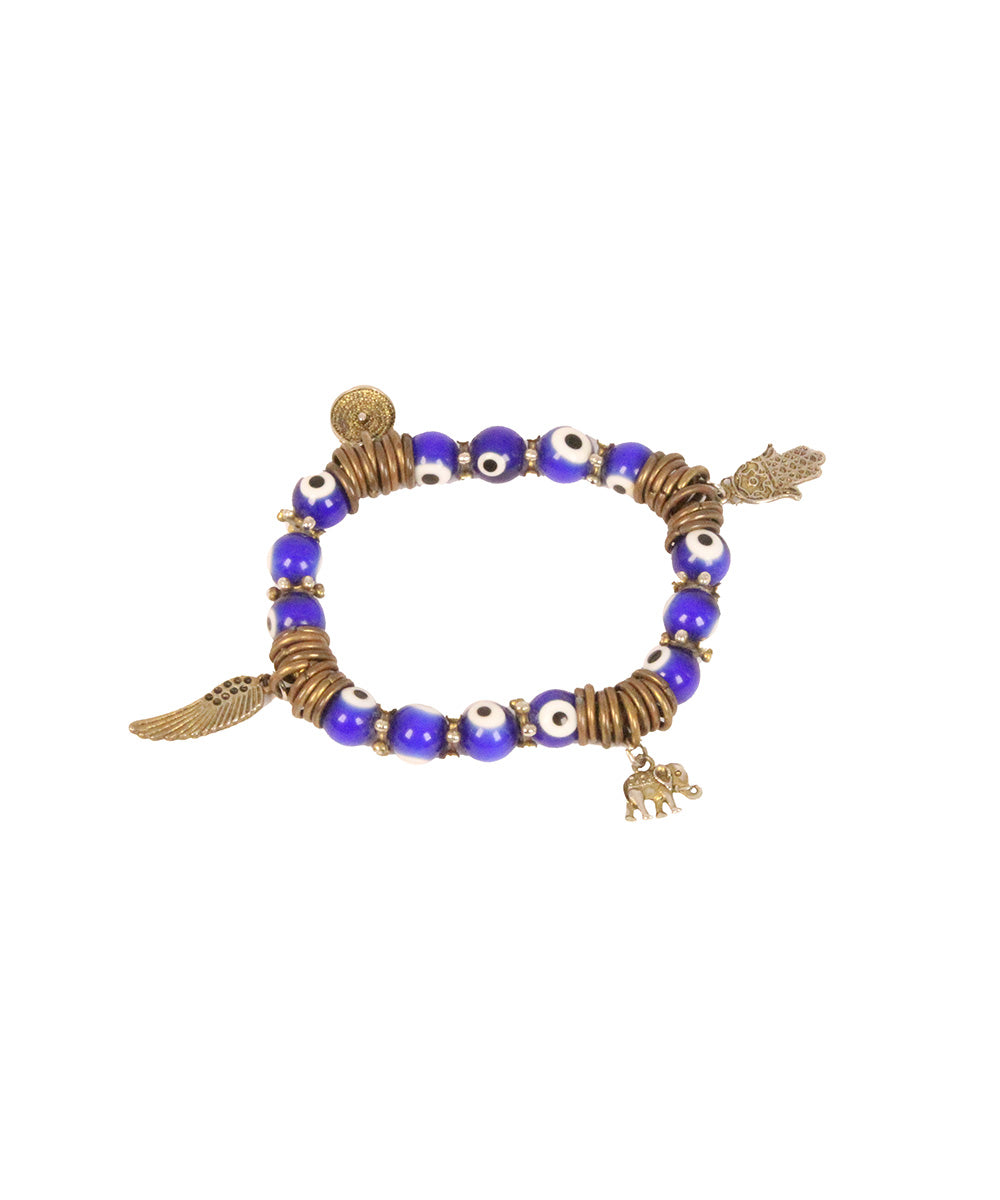 Pulseira azul de olho grego