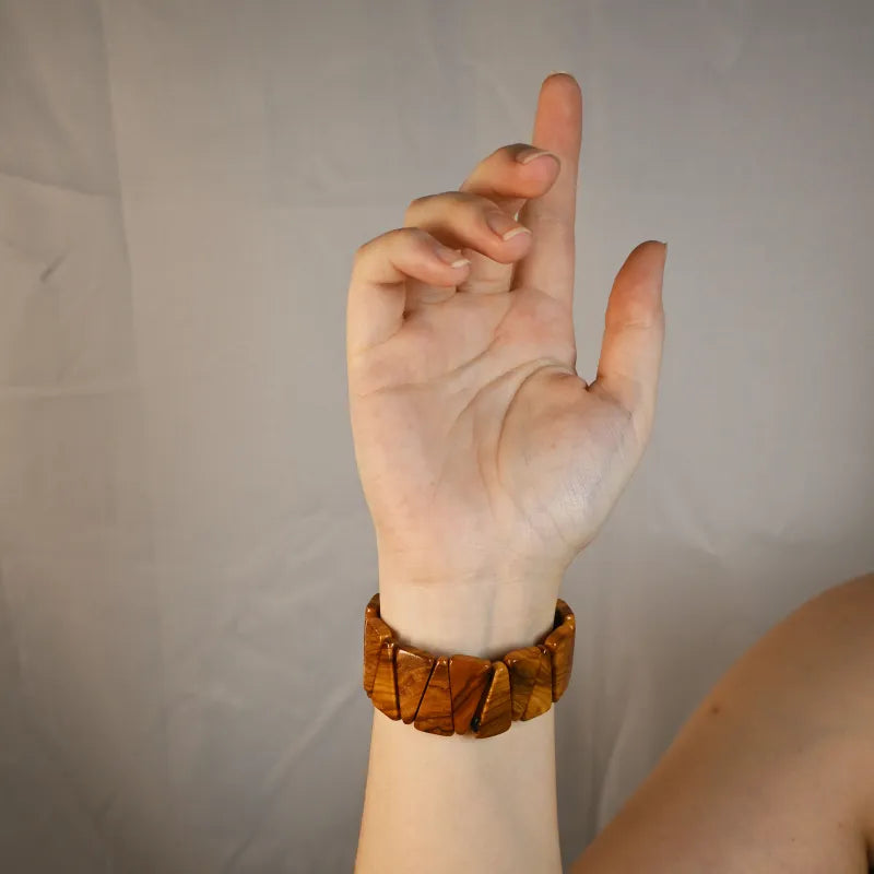 Pulseira de Madeira de Oliveira