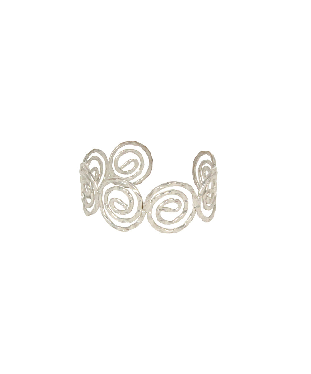 Pulseira Prata com Espirais