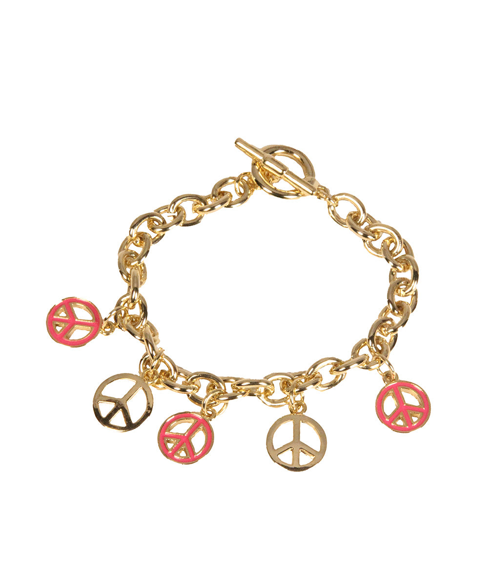 Pulseira com simbolo da paz