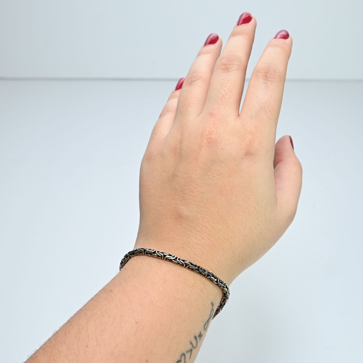 Pulseira de corrente de prata