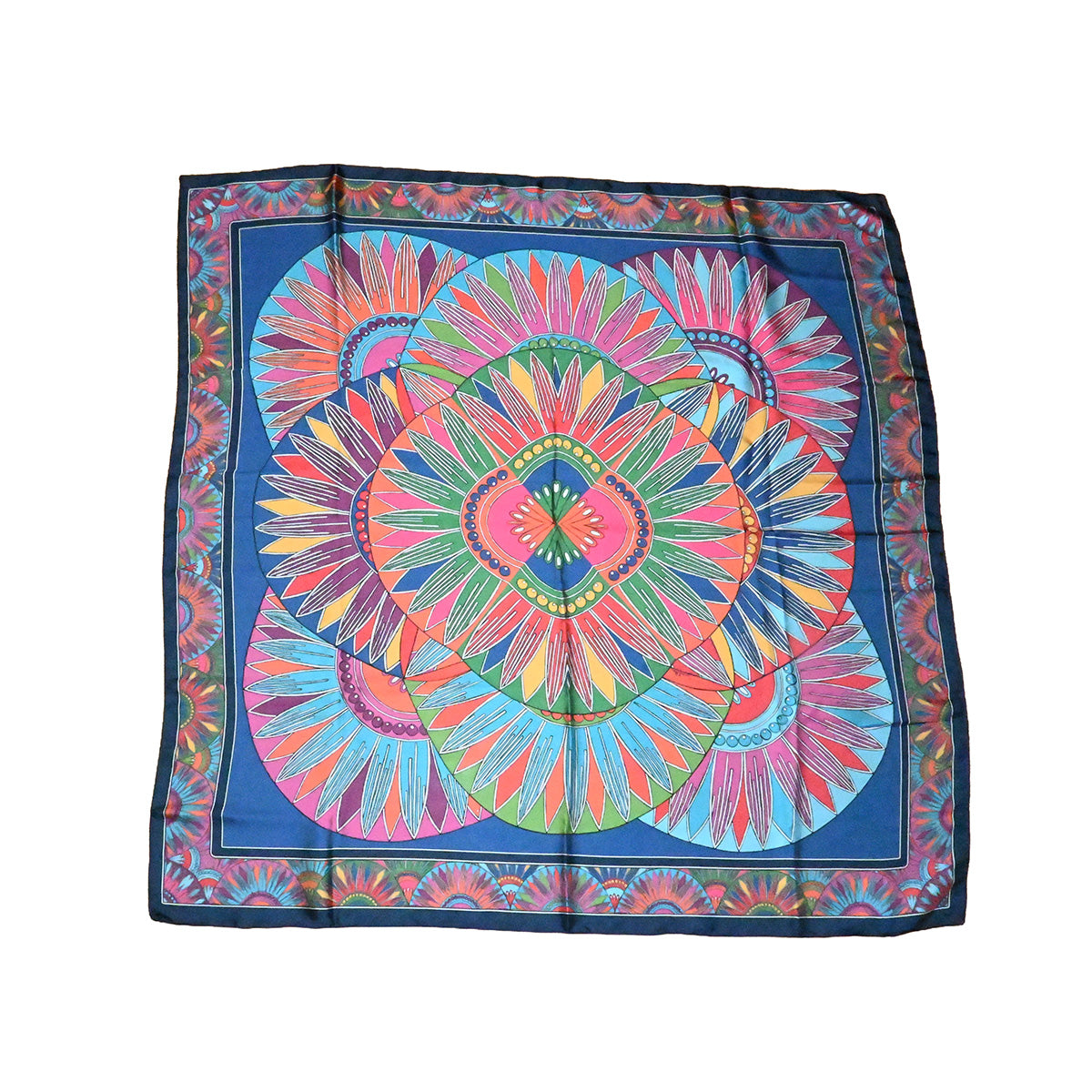 Lenço colorido com mandala