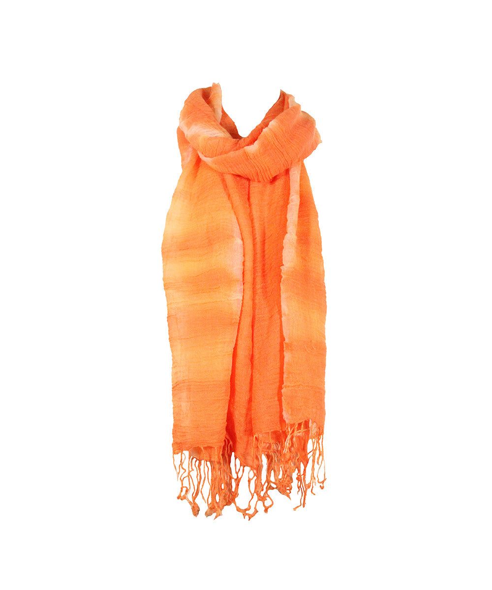 Lenço Laranja Tie Dye