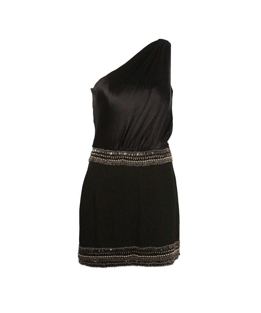 Vestido de Festa Preto com Pedraria