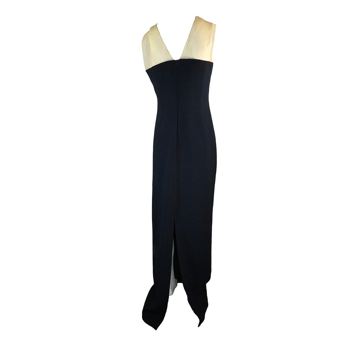 Vestido de festa roxo e preto