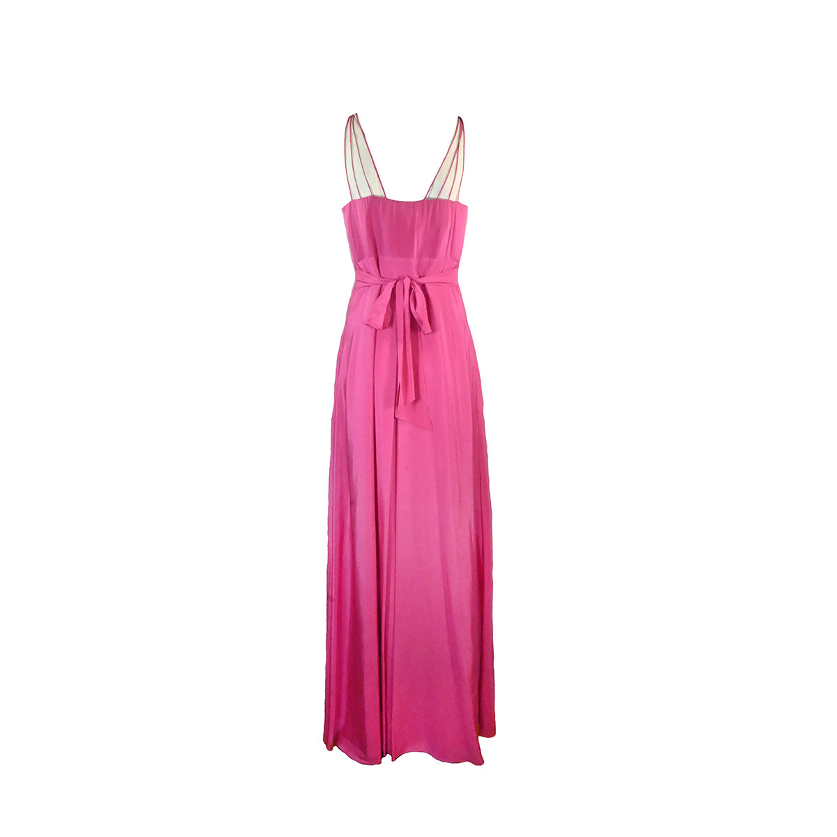 Vestido de festa rosa com pedraria