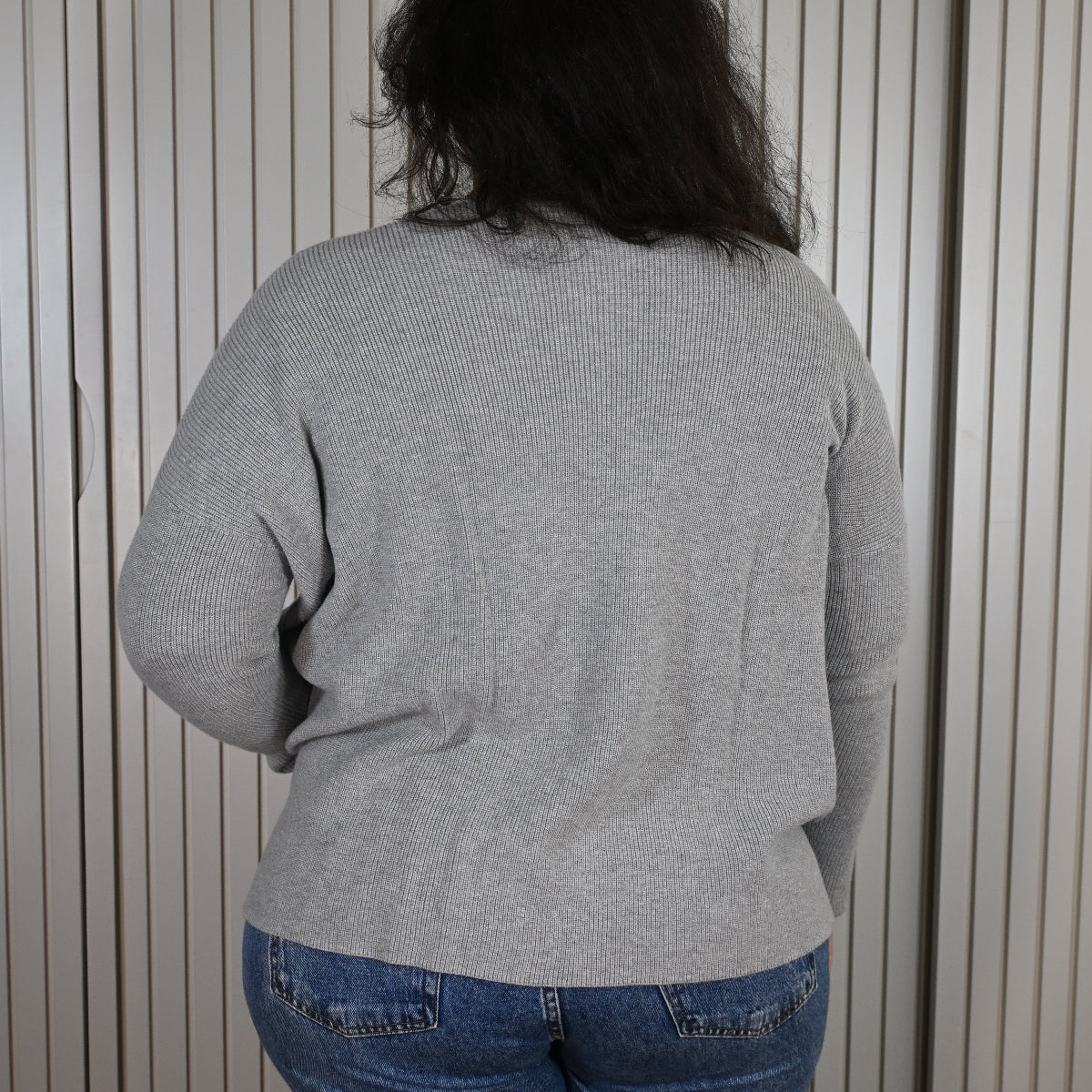 Malha cinza oversized