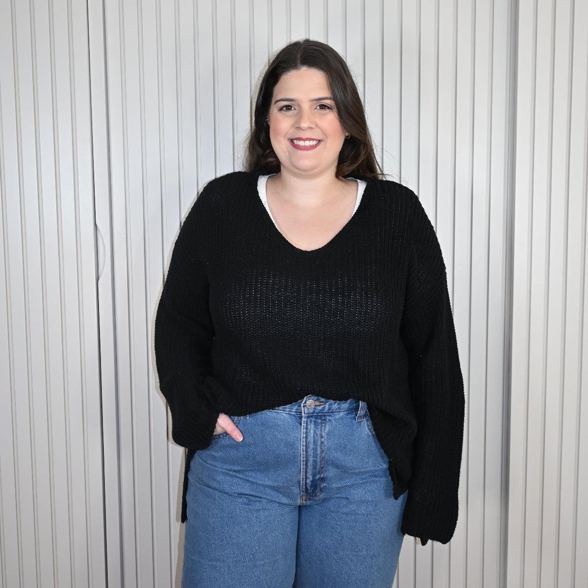 Malha preta oversized