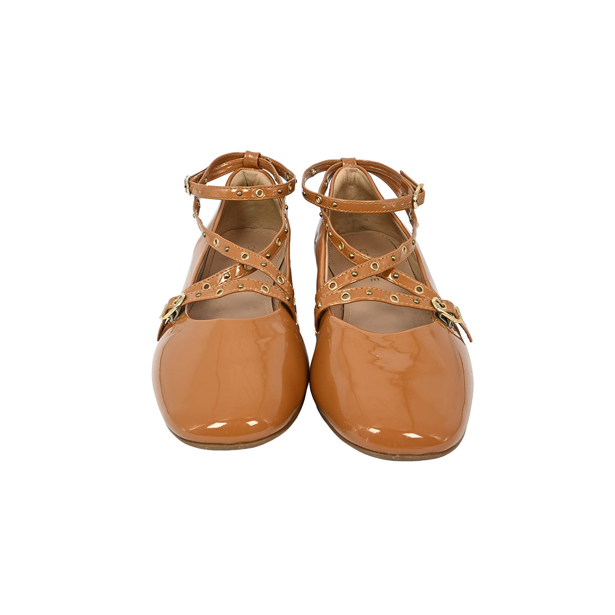 Sapatilha bege com tiras