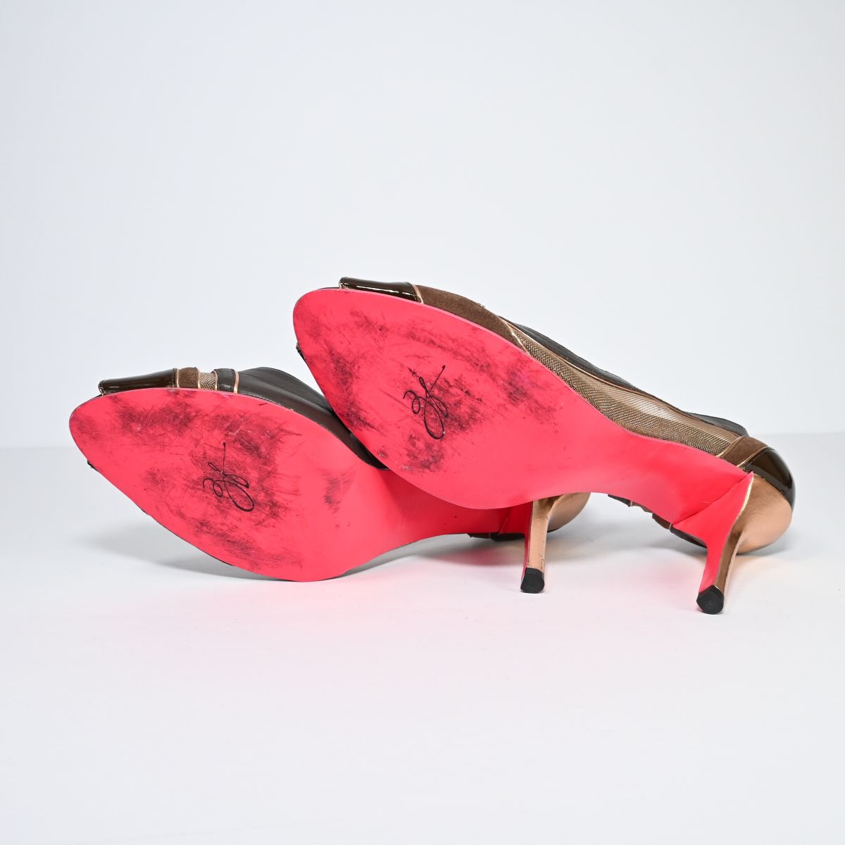 Sapato de salto alto Marrom tip toe
