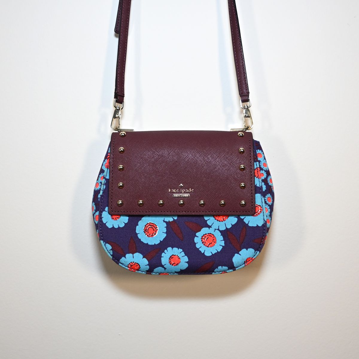 Bolsa pequena floral azul