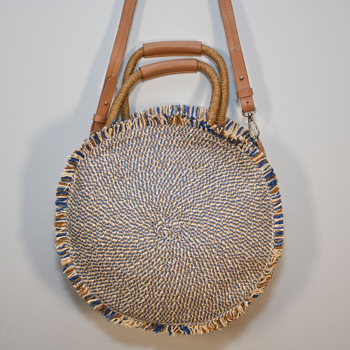 Bolsa de palha redonda