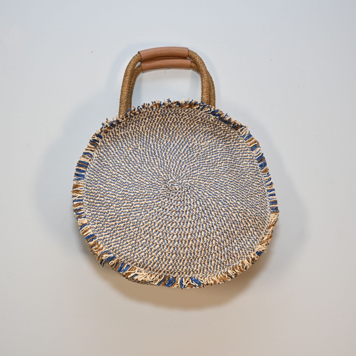 Bolsa de palha redonda