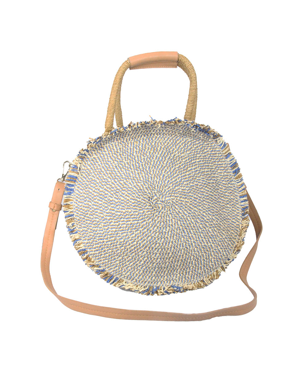 Bolsa de palha redonda