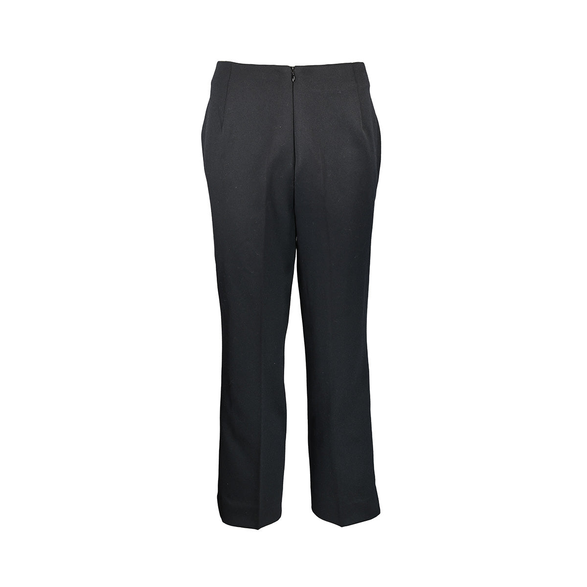 Calça preta de alfaiataria com ziper