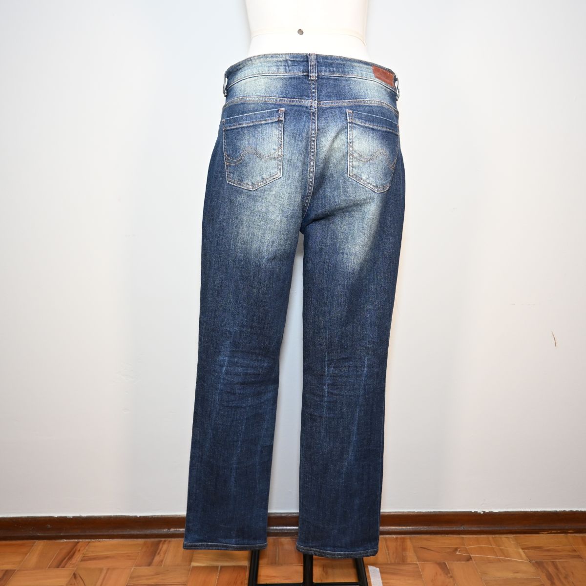 Calça jeans reta
