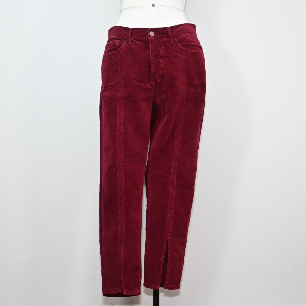 Calça vinho aveludada