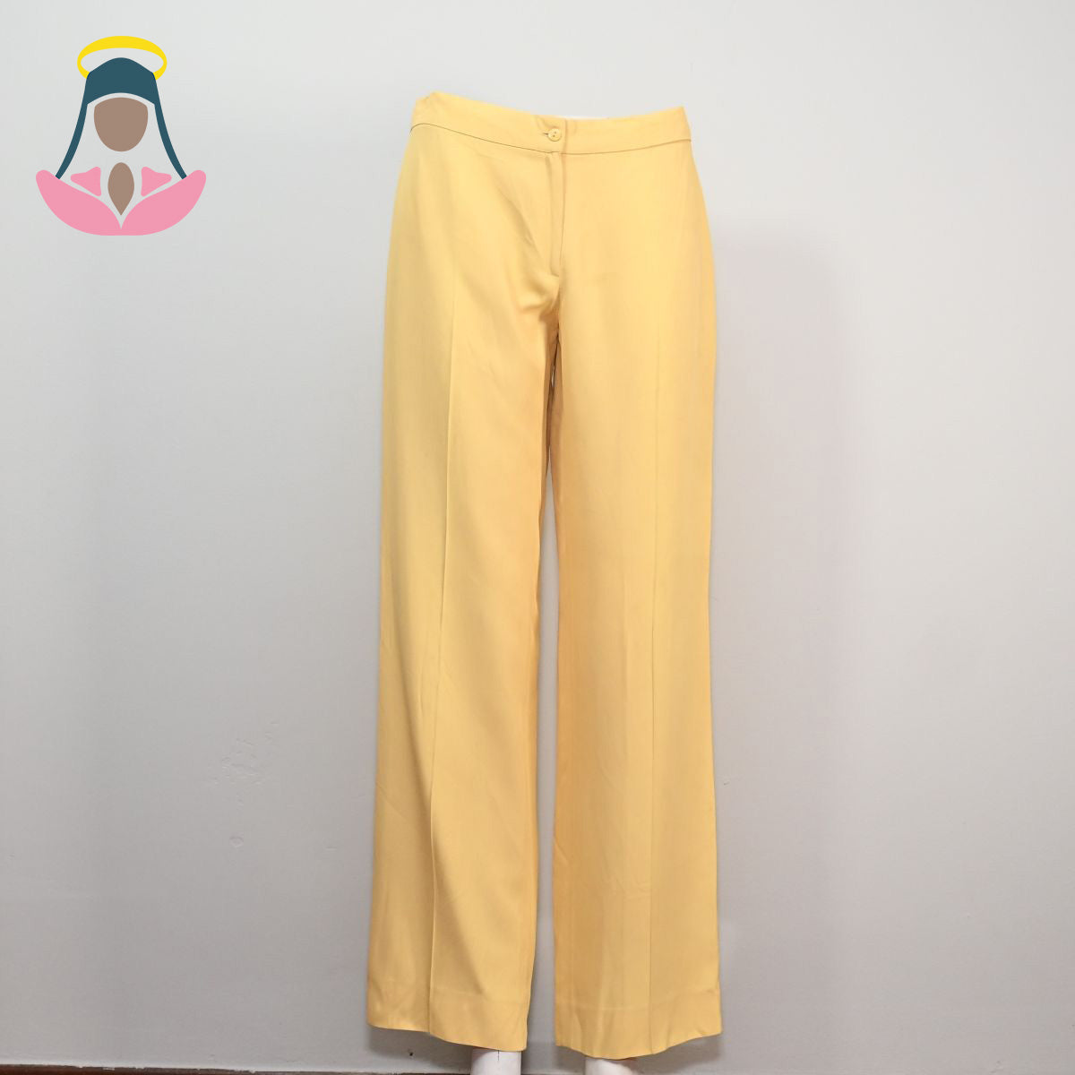 Calça amarelo claro