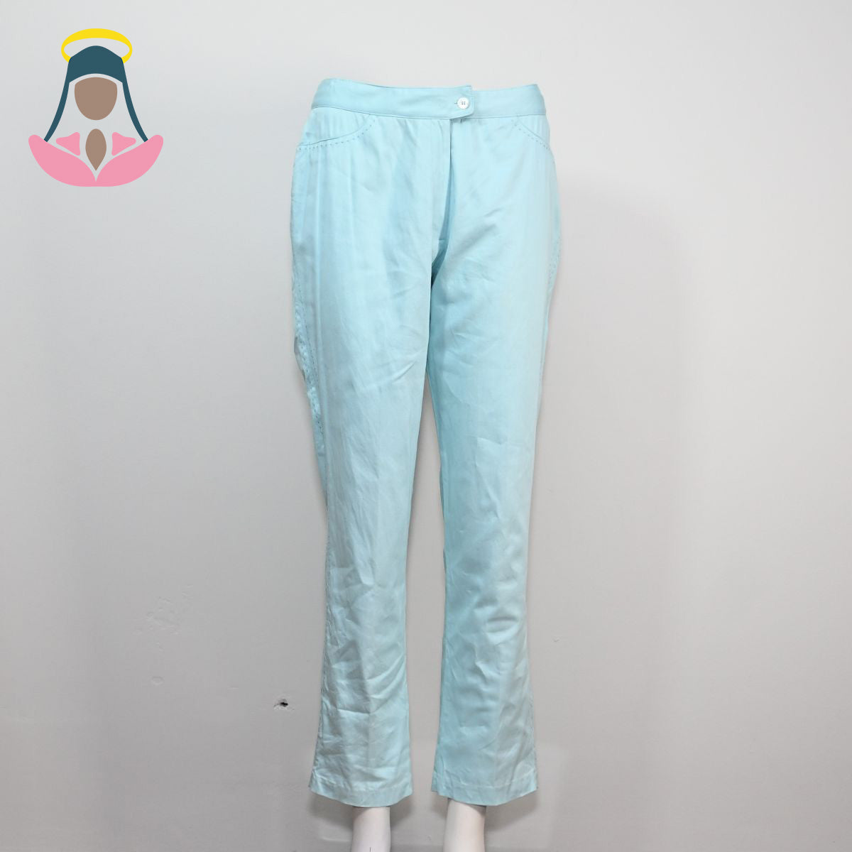 Calça azul claro