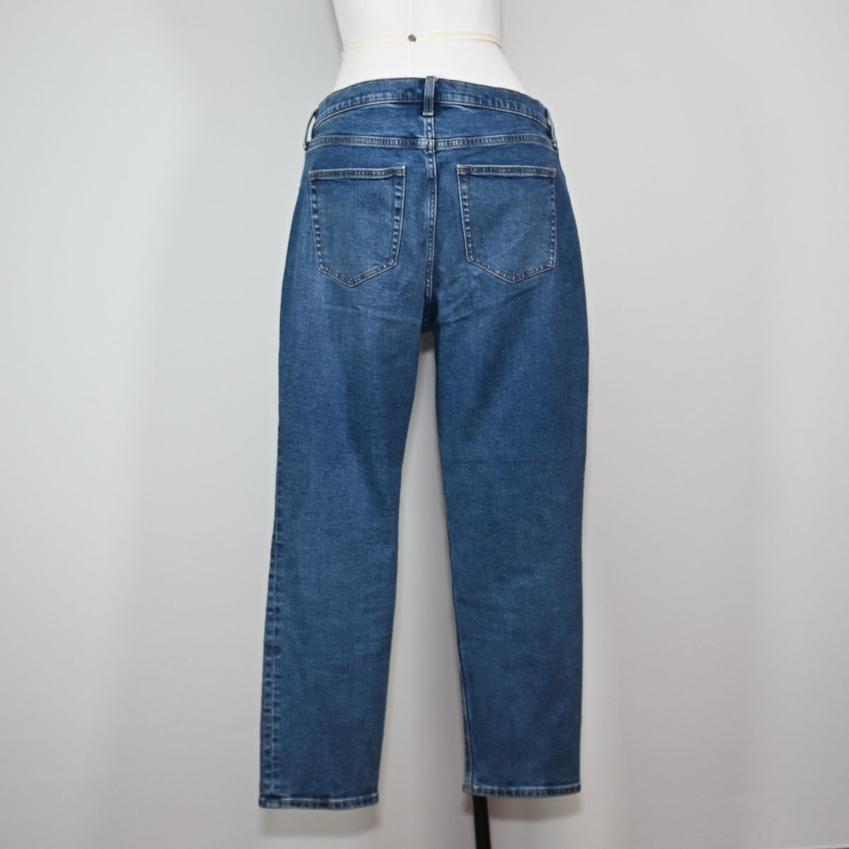 Calça jeans reta azul