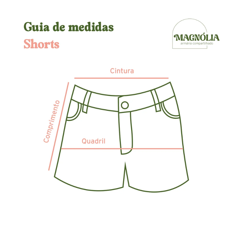 Shorts floral rosa