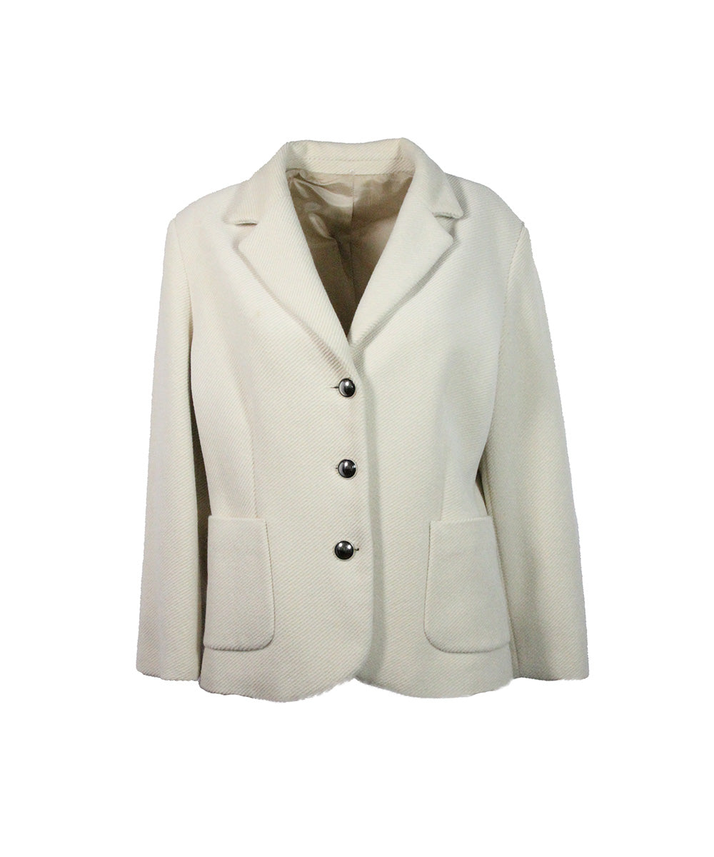 Blazer Branco de Lã