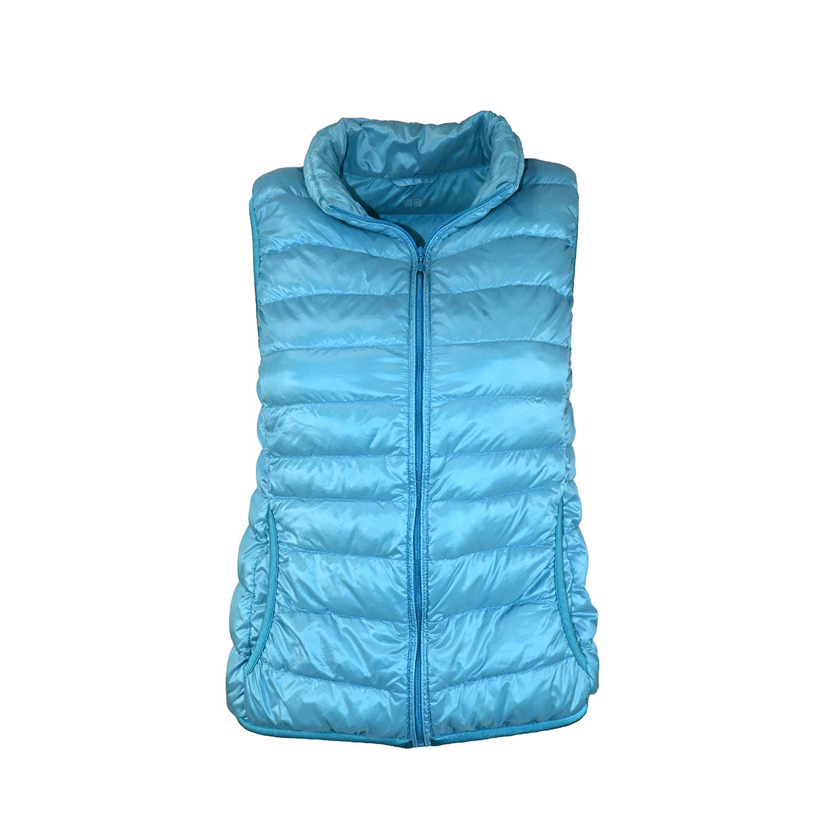 Colete puffer azul claro