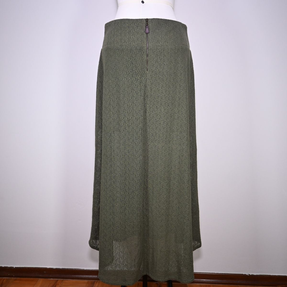 Saia longa verde musgo