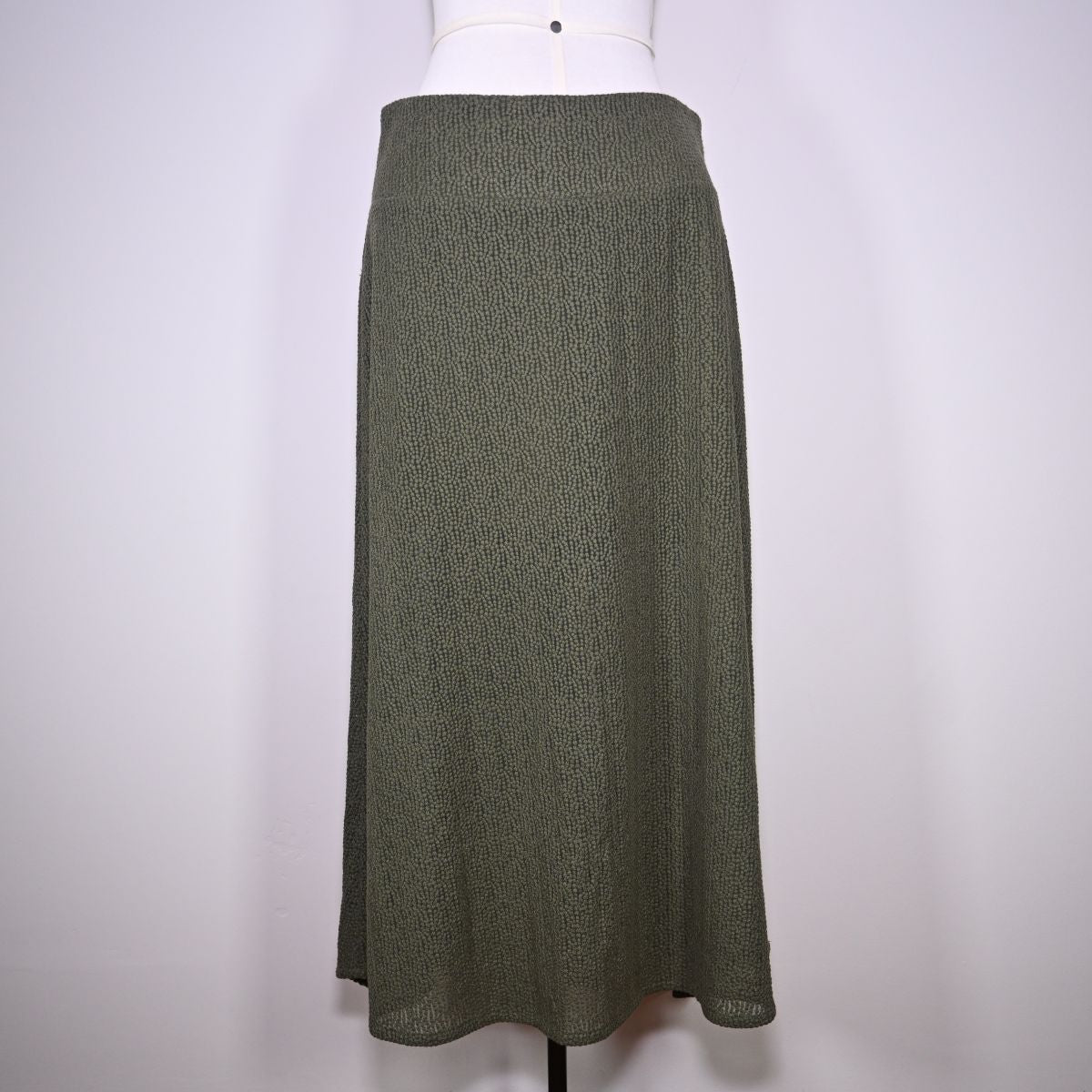 Saia longa verde musgo