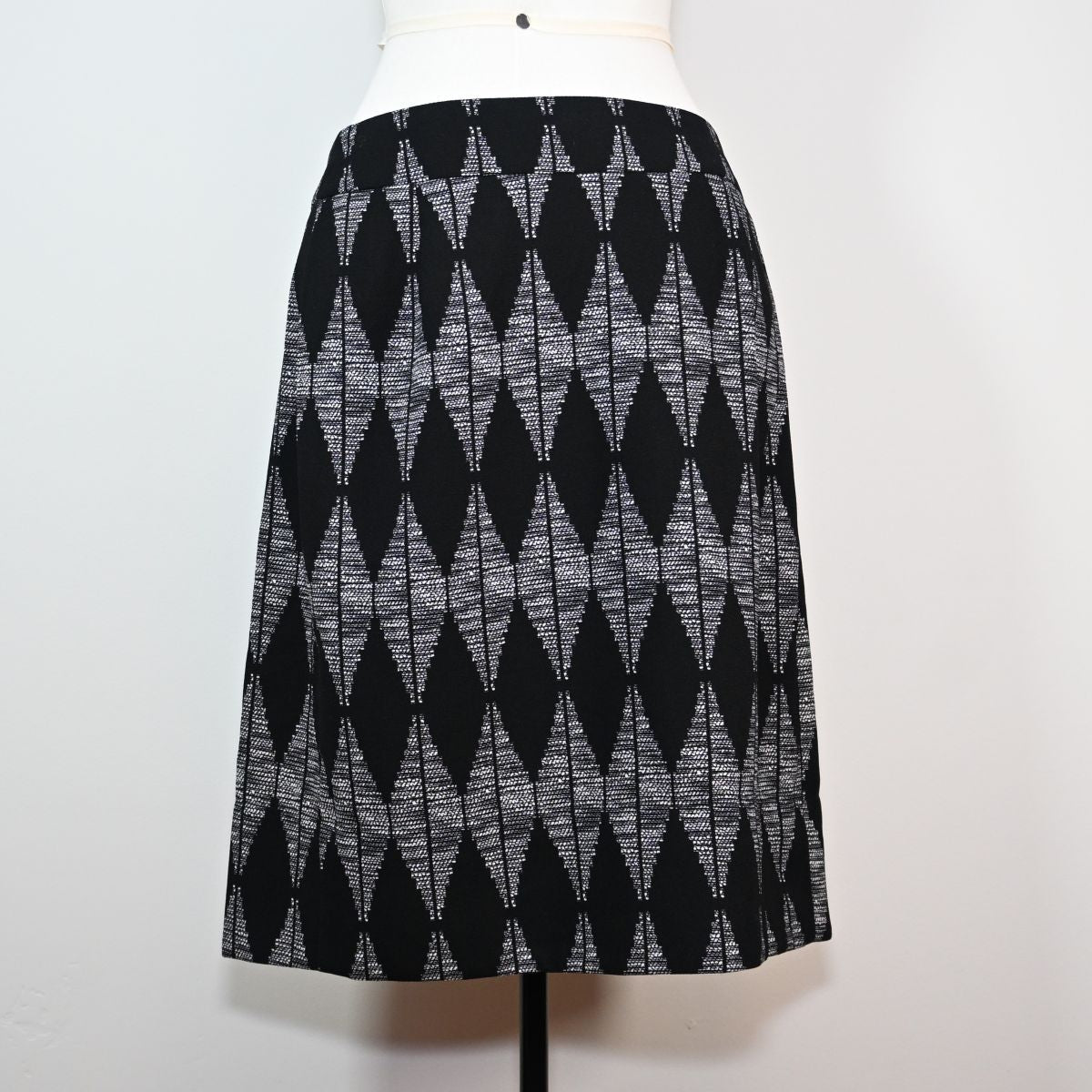 Saia preta e cinza argyle