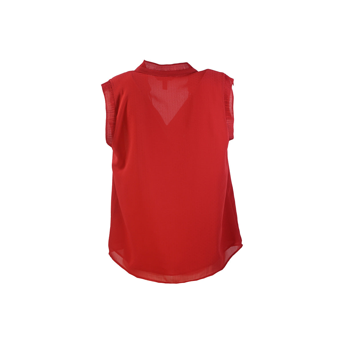 blusa vermelha cregata com amaração frontal