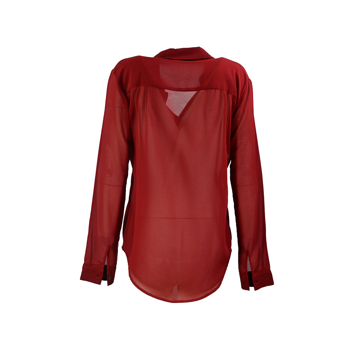 Camisa vermelha com trasparencia
