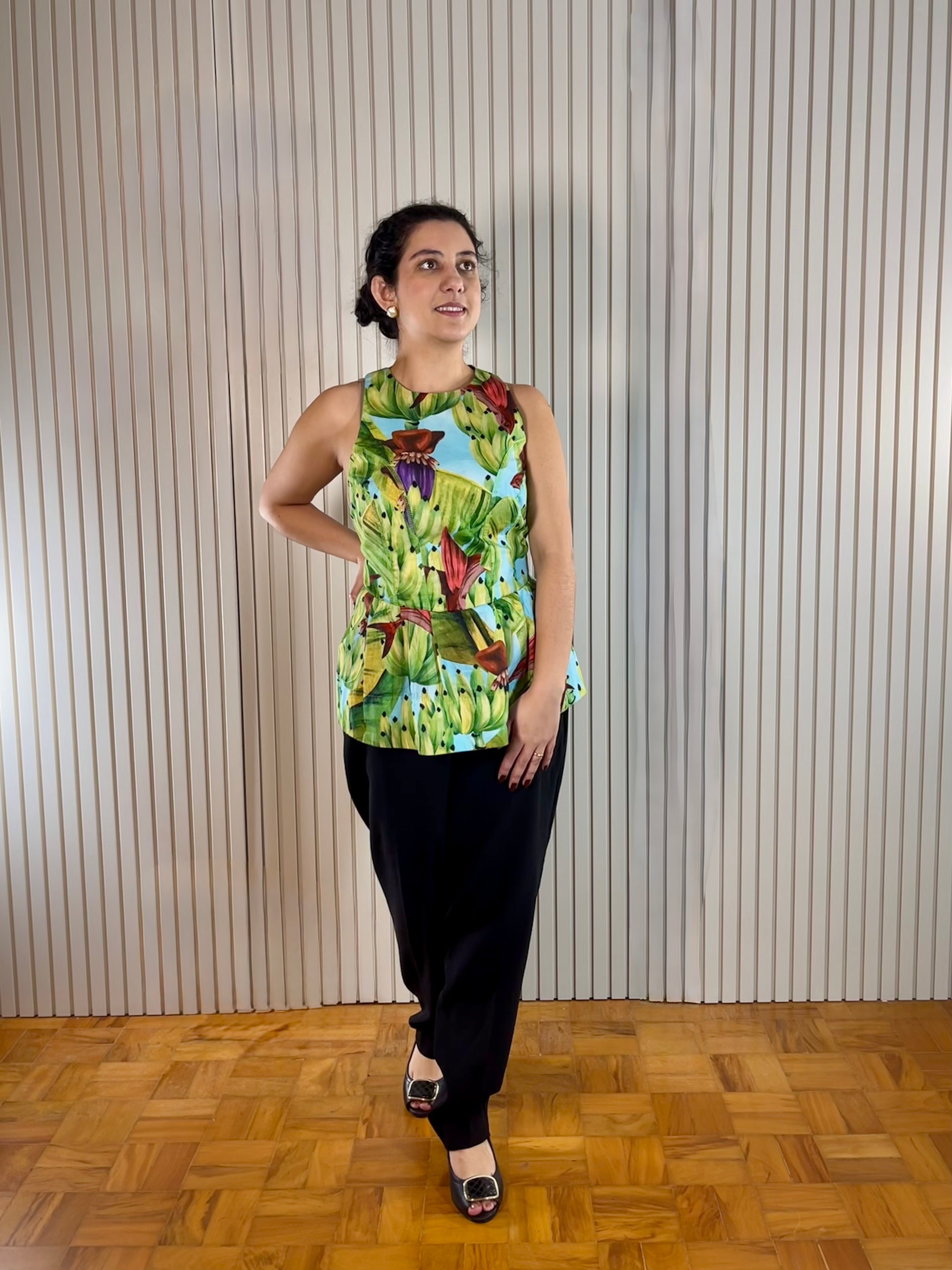 Regata com estampa de bananas