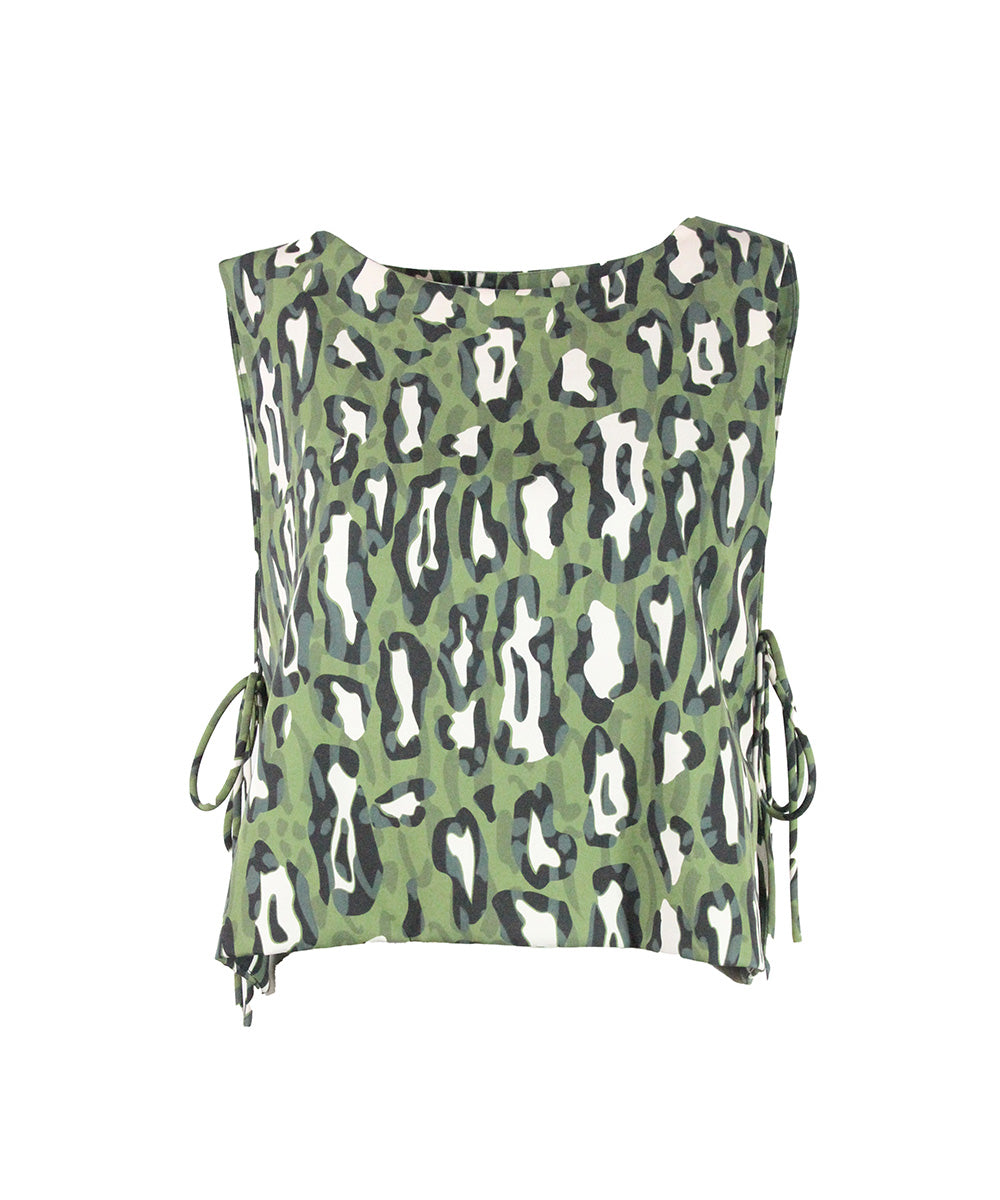 Blusa Verde Musgo com Oncinha