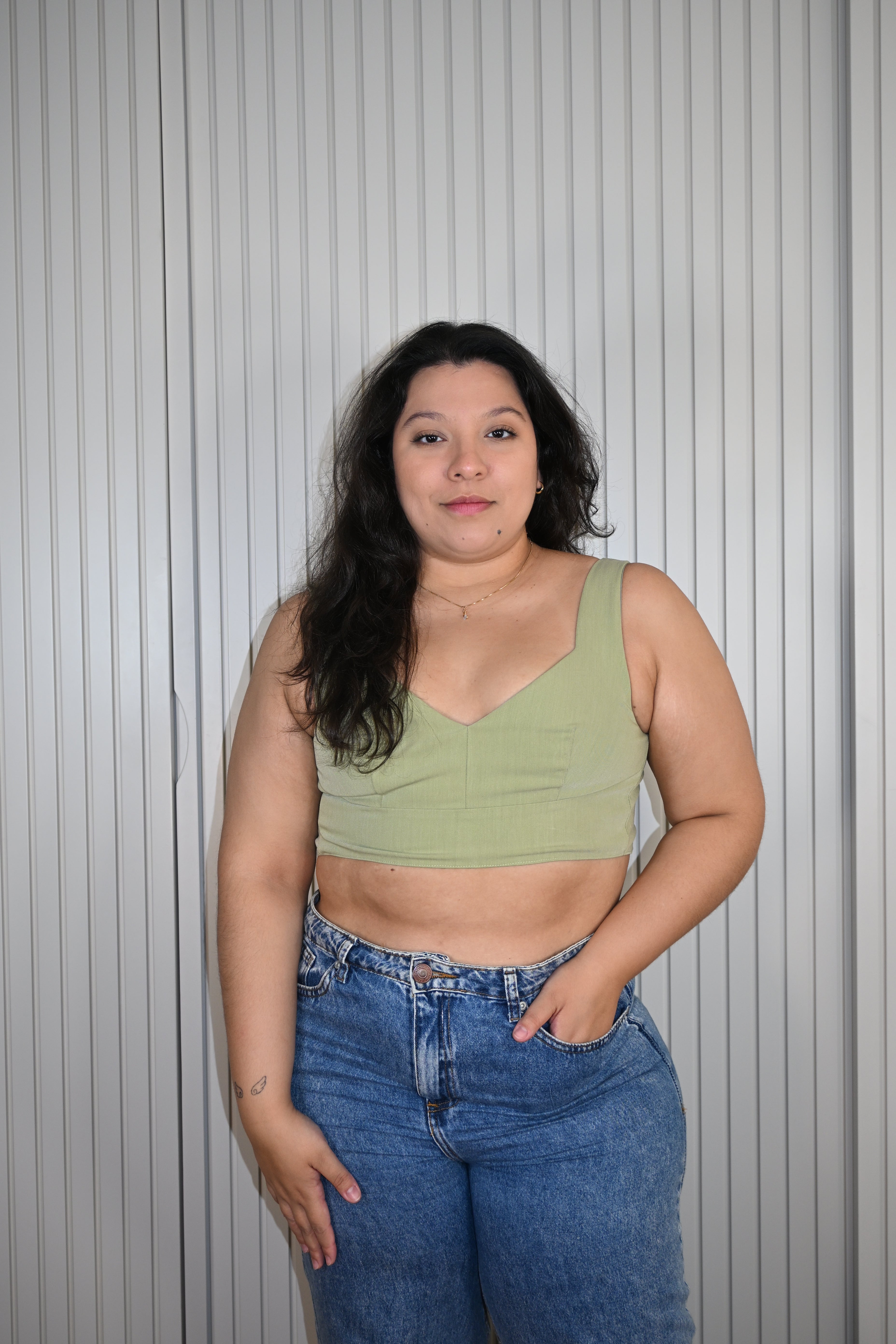 Cropped Regata Verde Pistache