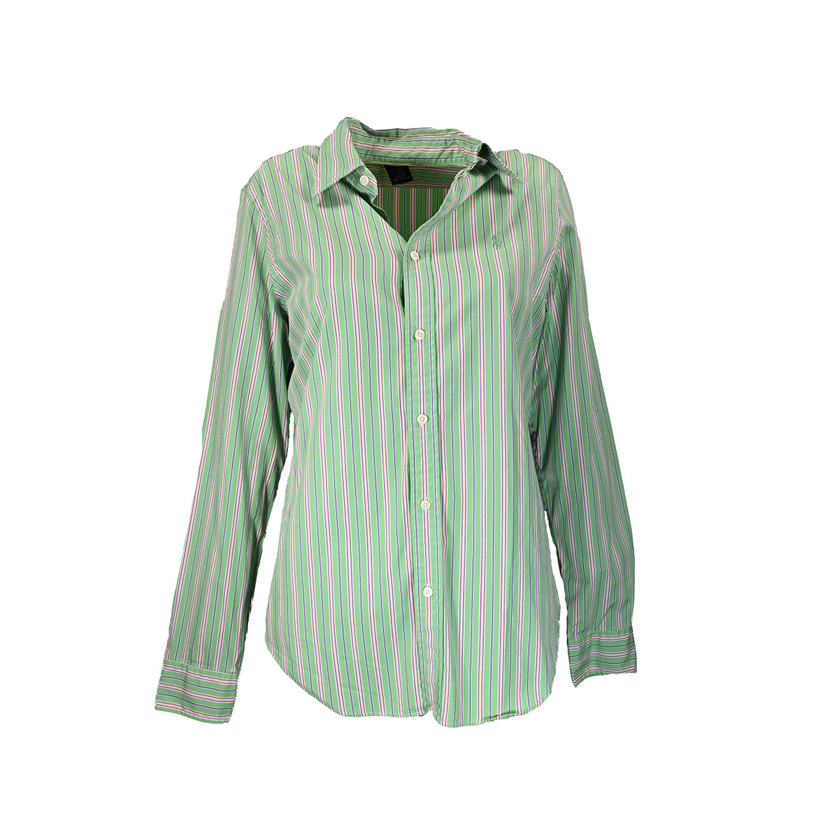 Camisa verde menta com listras