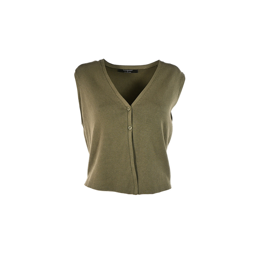 Blusa verde musgo com botões
