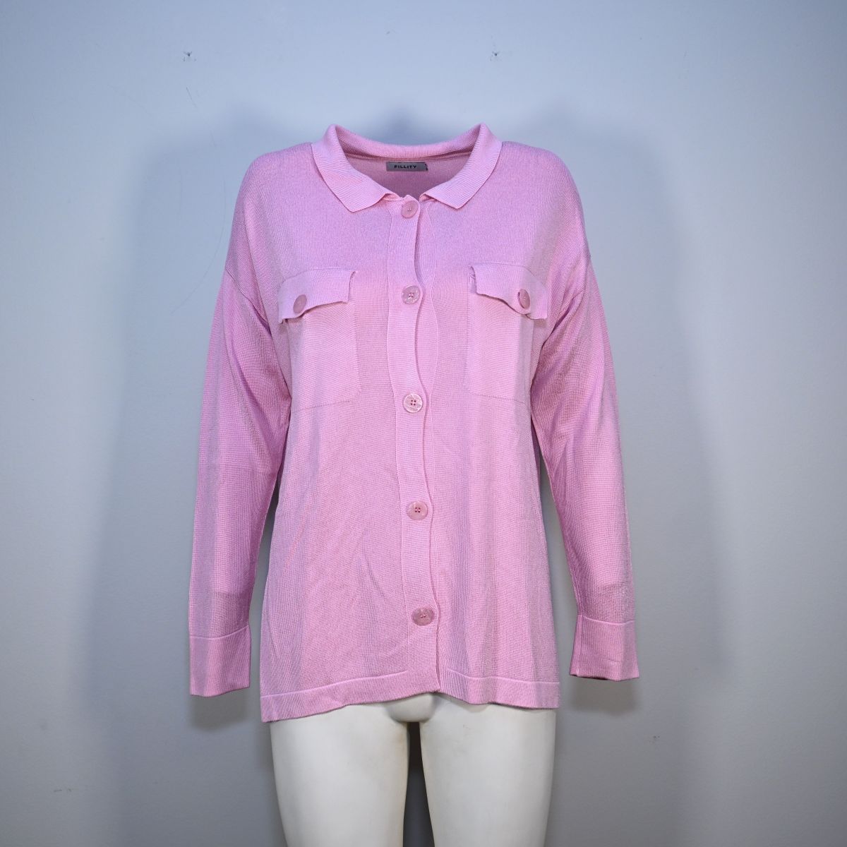 Camisa rosa de malha