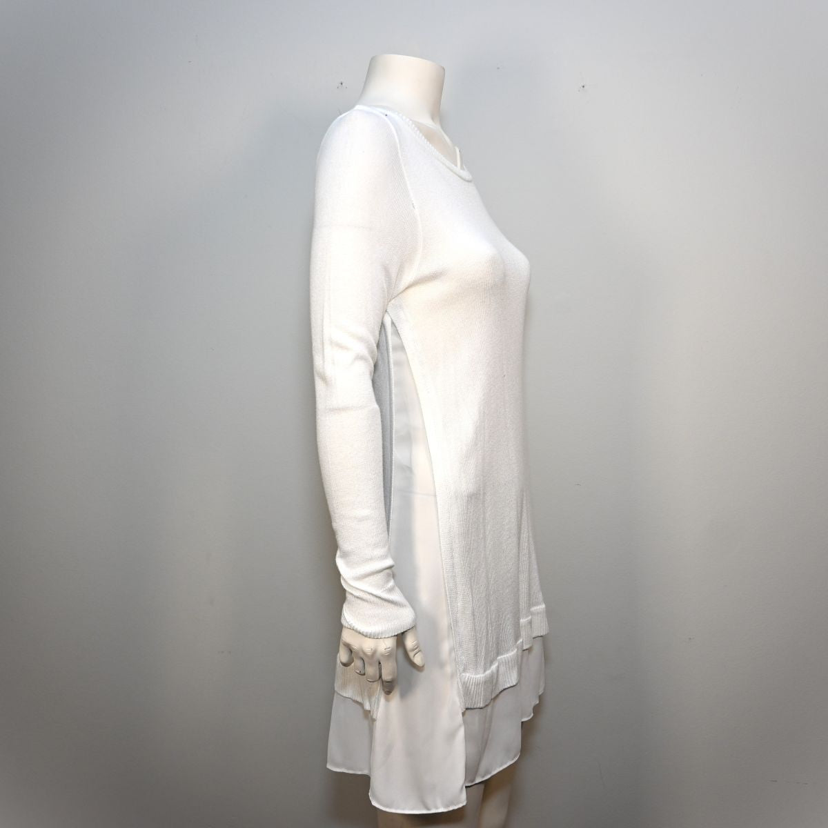 Blusa longa de malha