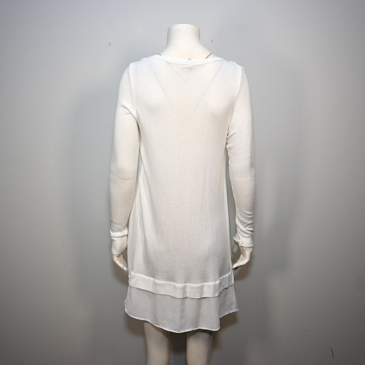 Blusa longa de malha