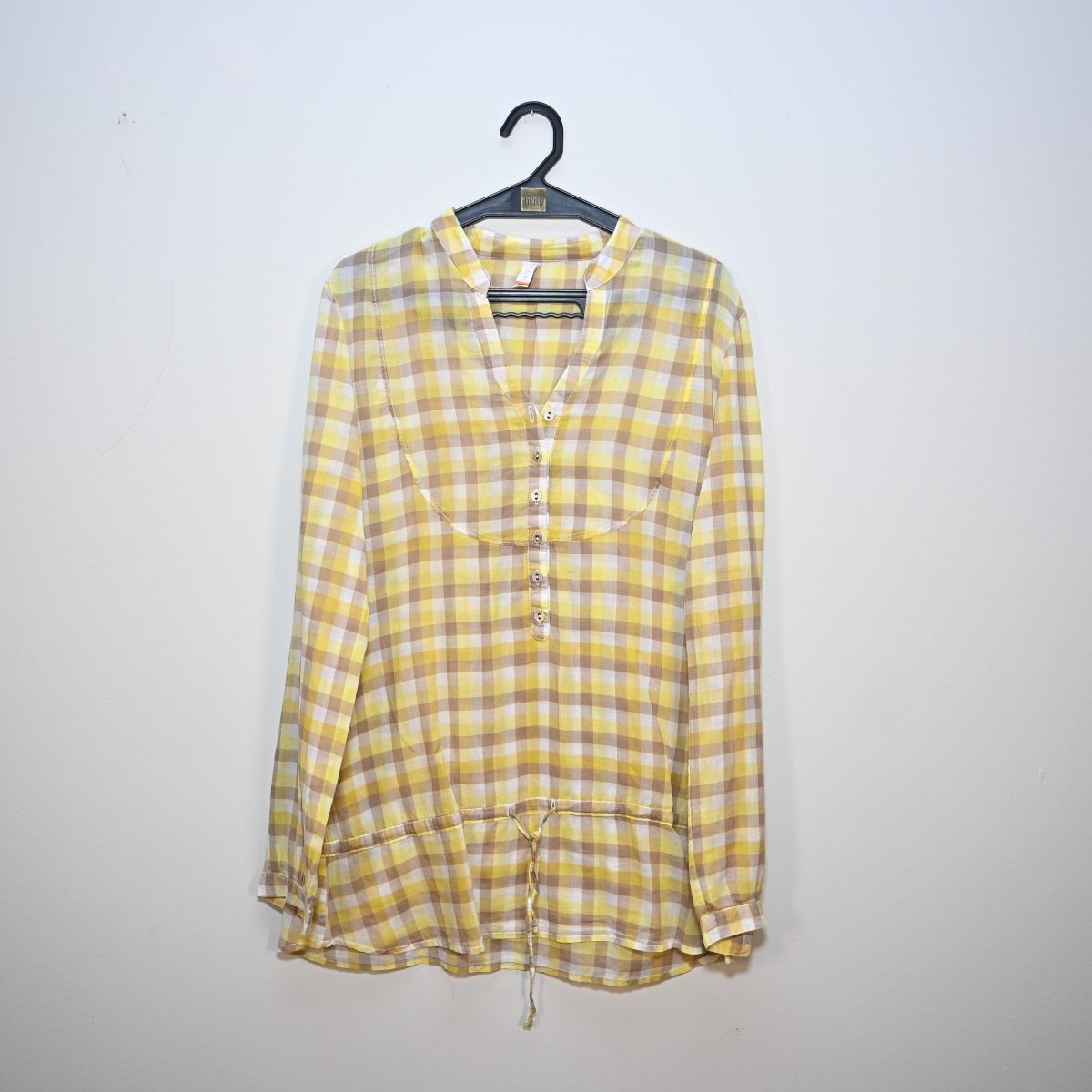 Blusa xadrez amarela