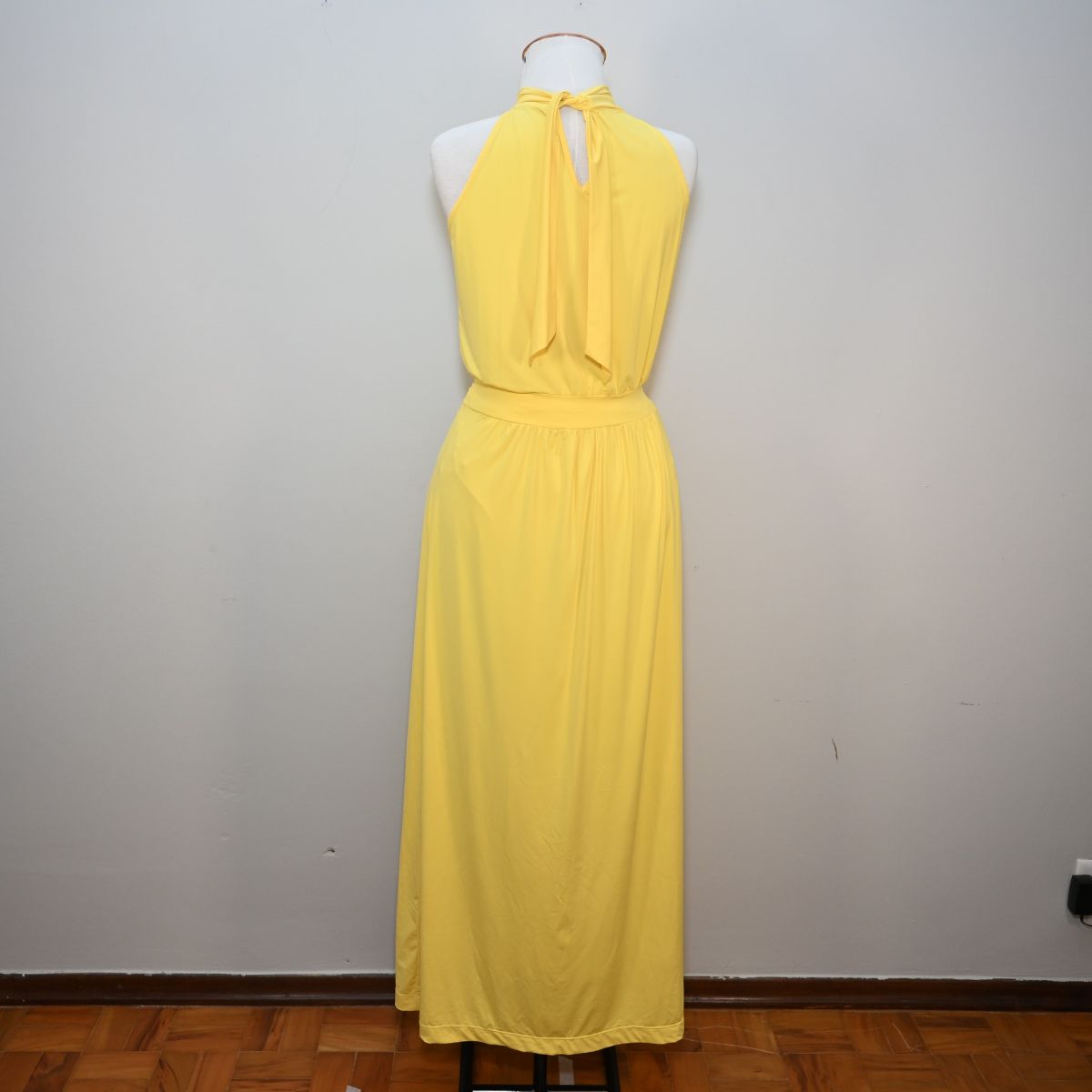 Vestido longo amarelo