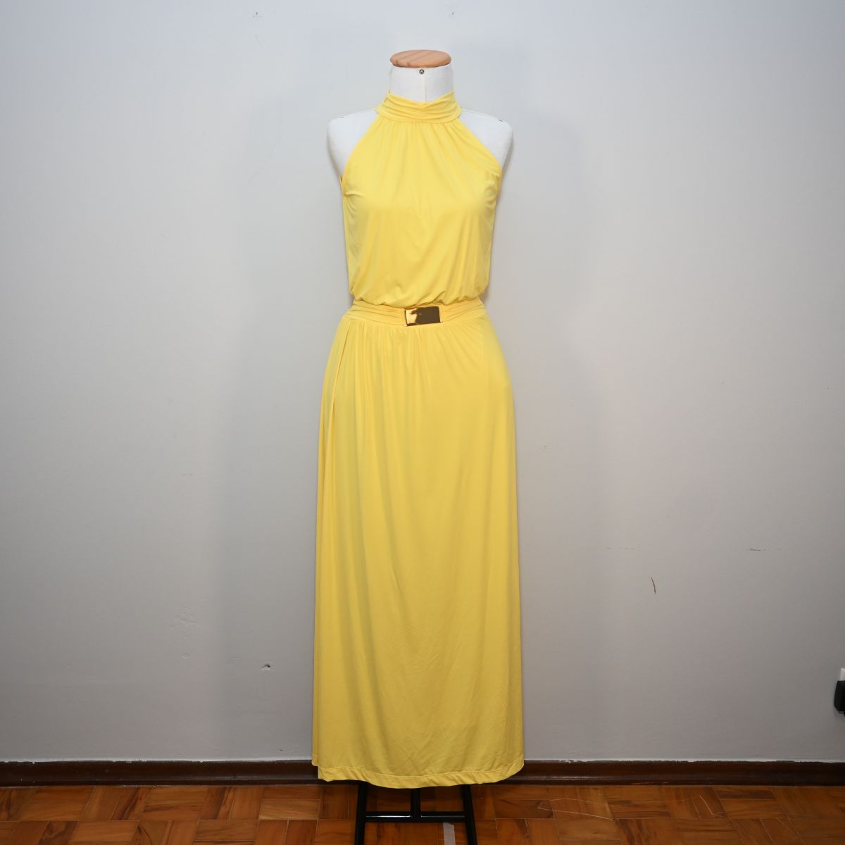 Vestido longo amarelo